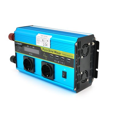Инвертор напряжения LY3200W (DC:1600W), 12/230V с правильной синусоидой, 2 Shuko, 4*USB (DC:5V/2A), клемы+провода, remote control, BOX LY3200W фото