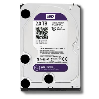 Жесткий диск Western Digital Purple 2TB 64MB 5400rpm WD23PURZ 3.5 SATA III WD23PURZ фото