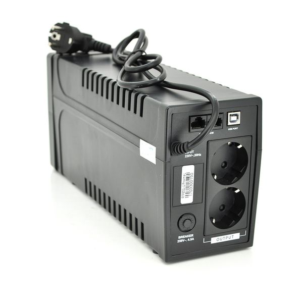 ДБЖ Ritar RTP850L-U (510W) Proxima-L, LED, AVR, 2st, USB, 2xSCHUKO socket, 1x12V9Ah, plastik Case. NEW! RTP850L-U фото