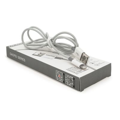 Кабель iKAKU KSC-723 GAOFEI smart charging cable for iphone, Gray, длина 1м, 2.4A, BOX KSC-723-Gr-L фото