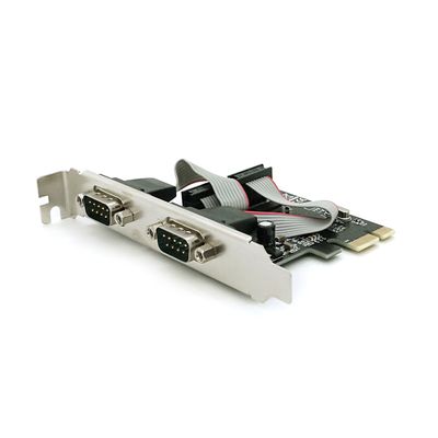 Контролер PCI-Е => RS232 (9Pin) + RS232 (9Pin), 2 порти, TX382B-2S, BOX YT-C- PCI-Е=>2*RS232 фото