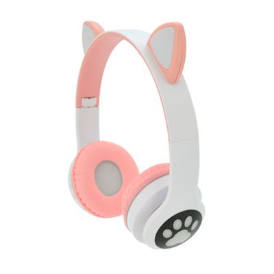 Бездротові навушники Bluetooth Cat Ear YR-28 Led, Pink YR-28Pk фото