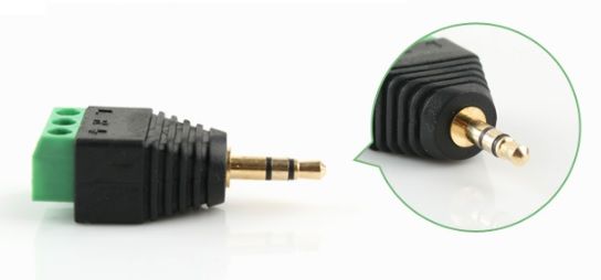Гніздо для підключення miniJack 3.5 Stereo (3 контакти) із клемами під кабель Q100 YT-MJ3.5 фото