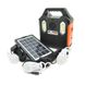 Переносний ліхтар RT903BT+Solar, 1 режим+ сигнал SOS, Радіо+ Bluetooth колонка, вбудований аккум, 3 лампочки 3W, Black/Orange RT903BT+ фото 1