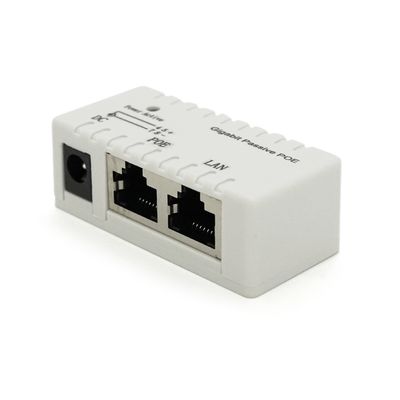POE инжектор IEEE 802.3af PoE с портом Ethernet 10/100/1000 Мбит/с, White 33313 фото