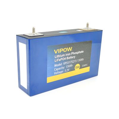 Осередок Vipow 3.2V 130AH для збирання LiFePo4 акумуляторів, (113 x 50 x 194) мм Vipow-3.2V-130AH фото