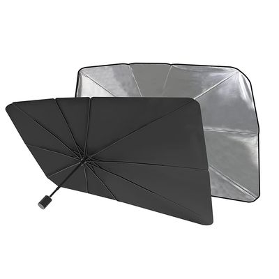 Автомобільна парасолька на лобове скло 80*145см YT26708 фото
