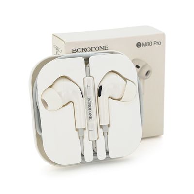 Навушники провідні BOROFONE BM80, 1.2м, White, Box BM80W фото