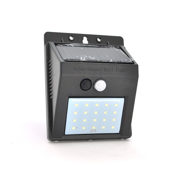 Уличный фонарь c cолнечной панелью 20 SMD LED, датчик движения, датчик освещенности, крепление на стену, Black, BOX YT-YFFDD/30 фото