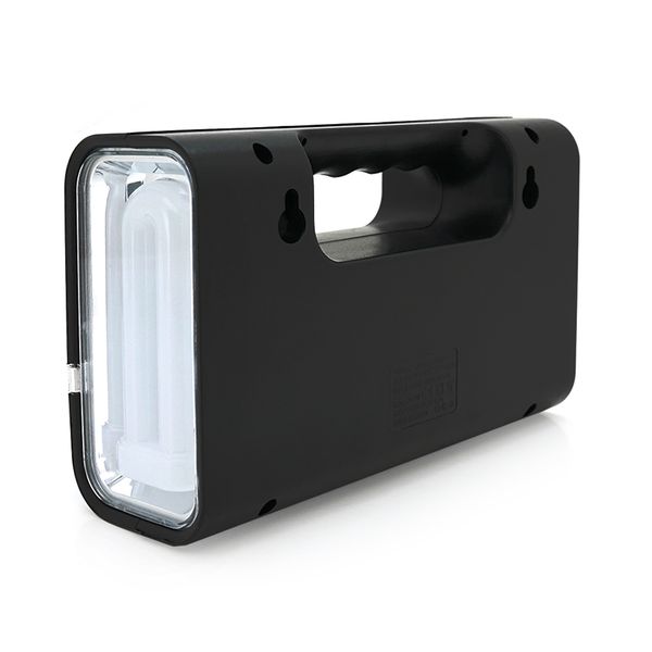 Переносний ліхтар GD-1+ Solar, 1+1 режим, вбудований акум, 3 лампочки 3W, USB вихід, Black, Box GD-1 фото