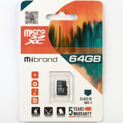 Карта памяти Mibrand microSDHC Class 10 UHS-I, 64GB microSDHC-Mb/64 фото