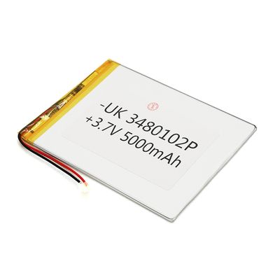 Литий-полимерный аккумулятор 4*80*102mm 3,7V (Li-ion 3.7В 5000мА·ч) 0480102 фото