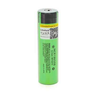 Аккумулятор 18650 Li-Ion LiitoKala Lii-34B-JT, 3400mah (3200-3400mah), 3.7V (2.75-4.2V), Green, PVC BOX Lii-34B-JT фото