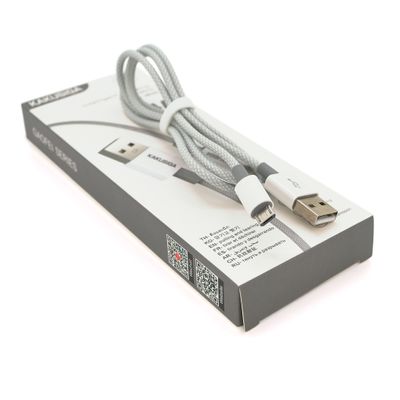 Кабель iKAKU KSC-723 GAOFEI smart charging cable for micro, Gray, длина 1м, 2.4A, BOX KSC-723-MGr фото