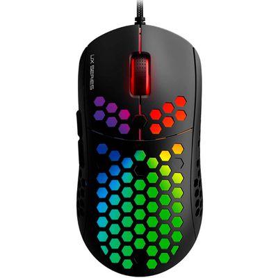 Ігрова миша провідна RAPTOR UX2 X, 6 кнопок, 200-4800 DPI, Led Lighting RGB, 1,8 м, Win7/8/10 Mac OS, Black, COLOR BOX RAPTORUX2 фото