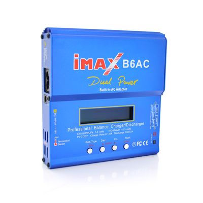 Универсальное ЗУ iMAX B6 ,12V,220-240V,0,1-5A,LCD,балансир,от1до15ячеек,клеммы (AGM/GEL/Li-Ion/LiFePO4/NiCa/NiMH) Mx-iMAX B6/L+Br фото