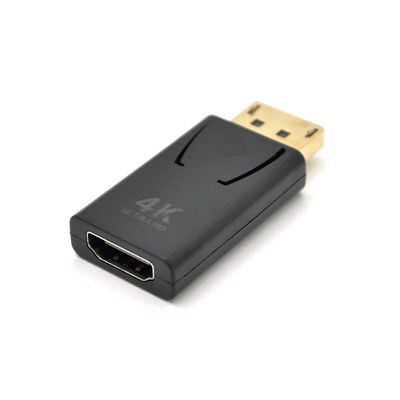 Перехідник VEGGIEG DH-4 Display Port (тато) на HDMI (мама) підтримка 4K *2K, Black, Пакет YT-C-DH-4 фото
