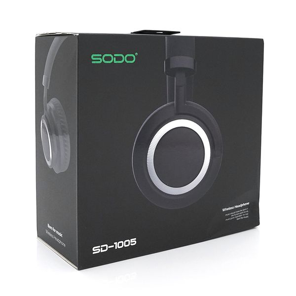 Бездротові навушники Bluetooth SODO SD-1005, Black, Box SD-1005B фото