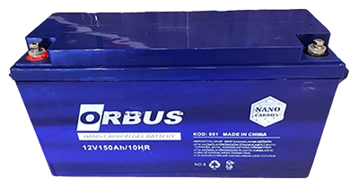 Аккумуляторная батарея ORBUS CG12150 GEL 12 V 150 Ah (485 x 172 x 240) Black 47kg Q1/34 CG12150 фото