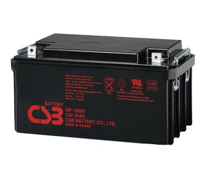 Аккумуляторная батарея CSB GP12650, 12V 65Ah (350х166х174мм), Q1 GP12650 фото