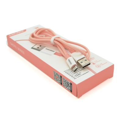Кабель iKAKU KSC-723 GAOFEI smart charging cable for micro, Pink, длина 1м, 2.4A, BOX KSC-723-MP фото