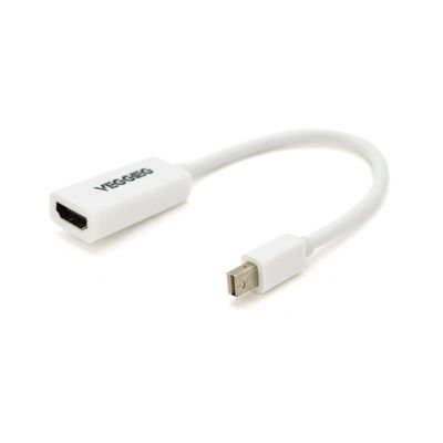 Конвертер VEGGIEG MH-W Display Port (тато) на HDMI (мама), 25cm, White, Пакет YT-C-MH-W фото