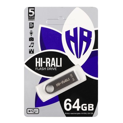 USB флеш-накопичувач Hi-Rali Shuttle 64gb ЦУ-00038763 фото