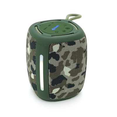 Колонка Kisonli Q17 Bluetooth 5.3, 1х8W, 1800mAh, USB/TF/TWS/FM/BT/LED, DC: 5V/1A, BOX, Camouflage, Q45 Q17C фото