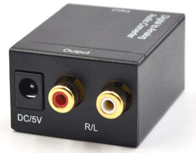 Активный конвертер с цифрового (SPDIF) в аналоговый (RCA) аудио сигнал (без оптического кабеля) YT-ACWDTA фото