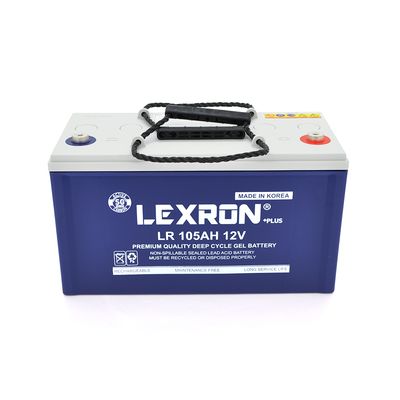 Аккумуляторная батарея Lexron LR-DCK-12-105 Carbon-Gel 12V 105AH DEEP CYCLE (330 x 171 x219) 31 kg LR12-105 фото