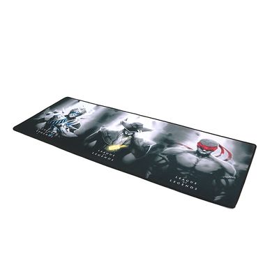 Килимок 300*800 тканинний League of Legends "Herous" з боковою прошивкою, товщина 3 мм, колір Black/Gray, Пакет LOL-30*80H фото