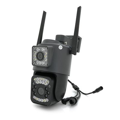 2+2Мп Wi-Fi відеокамера з двома об'єктивами вулична SD/карта YOSO YO-IPC40D4MP50 PTZ 2.8mm V380 YT30403 фото