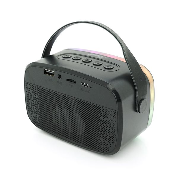 Колонка Kisonli G21 Bluetooth 5.0, 1х5W, 1800mAh, USB/TF/BT/LED/AUX, DC: 5V/1A, Black, BOX, Q45 G21B фото