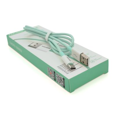Кабель iKAKU KSC-723 GAOFEI smart charging cable for Type-C, Green, длина 1м, 3.0A, BOX KSC-723-G-TC фото