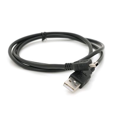 Кабель USB 2.0 (AM/Mini 5 pin) 0,8м, черный YT-C/AM-1MnB фото