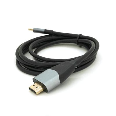 Кабель HDMI (папа) - Type-C (папа), 4K, 30HZ, Chip:AG9310, 1.8m, Black YT-HDMI (M)-Type-C (M) фото
