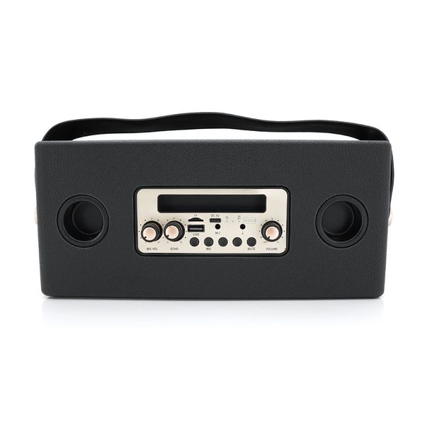 Колонка Kisonli G101 Bluetooth 5.0,Two microphone, 2х15W, 2400mAh, USB, DC: 5V/1A, BOX, Black, Q8 G101B фото