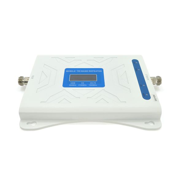 Комплект підсилювач GSM305-3G-4G 900/1800/2100МГц. Підсилювач тридіапазонний, антена прийому 10м кабелю, антена ретрансляції 3 метри. White GSM305 фото