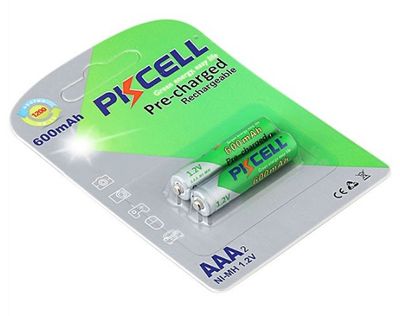 Акумулятор PKCELL 1.2V AAA 600mAh NiMH Already Charged, 2 штуки в блістері ціна за блістер, Q12 PC/AAA600-2BA фото