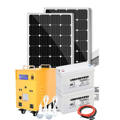 Сонячна станція з накопиченням енергії + інвертор 2000W + Solar panel 2x200W + акумулятор 2x100AH, 2*AC/220V+4*DC/12V+2*USB/5V AK2000 фото