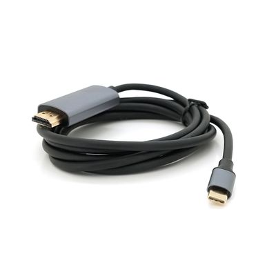 Кабель HDMI (папа) - Type-C (папа), 4K, 60HZ, Chip:2172U, 1.8m, Black YT-HDMI (M)-Type-C (M)-B фото