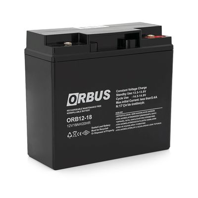 Акумуляторна батарея ORBUS ORB1218 AGM 12V 18 Ah (180 x76x167) 5 kg Q4/192 ORB12-18 фото