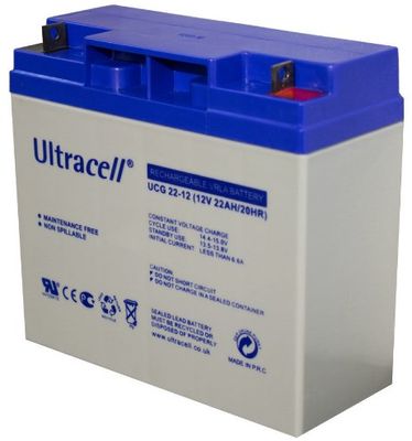 Аккумуляторная батарея Ultracell UCG22-12 GEL 12V 22 Ah (182x 77 x 168) White Q1/230 UCG22-12 фото