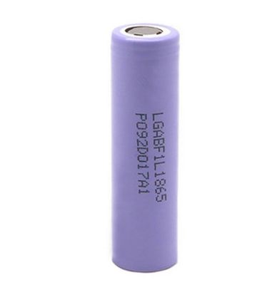Акумулятор 18650 Li-Ion LG INR18650 F1L, 3350mAh, 4.875A, 4.2/3.7/2.5V цена за штуку, Purple, 2 шт. в упаковці, ціна за 1 шт INR18650 F1L фото