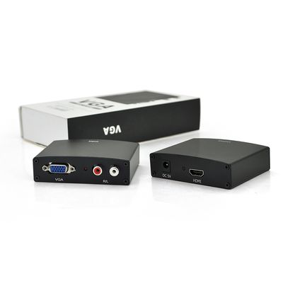 Активный конвертер HDMI (input) на VGA(output) + Audio Adapter, Black, 4K/2K, Пакет YT-AC-HDMI(in)/ VGA(out) фото