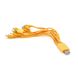 USB кабель с переходниками 10 в 1, 0,2м, Yellow, ОЕМ Q500 YT-A10/1-Or фото 2