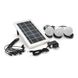 Переносной фонарь LX-1908+Solar, 3 режима, солнечная панель, встроенный аккум 7000mAh, 3 лампочки 3W, Радио, СЗУ, Black, Box LX-1908 фото 5