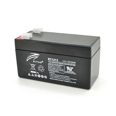 Акумуляторна батарея AGM RITAR RT1213, Black Case, 12V 1.3Ah ( 98 х 44 х 53 (59) ) Q20 RT1213 фото