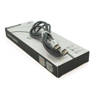 Кабель iKAKU KSC-723 GAOFEI PD60W smart fast charging cable (Type-C to Type-C), Black, довжина 1м, BOX KSC-723-TC-TC-B фото