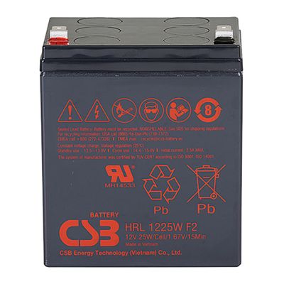 Аккумуляторная батарея CSB HRL1225WF2, 12V 5.8Ah (101х70х90мм) HRL1225WF2FR фото